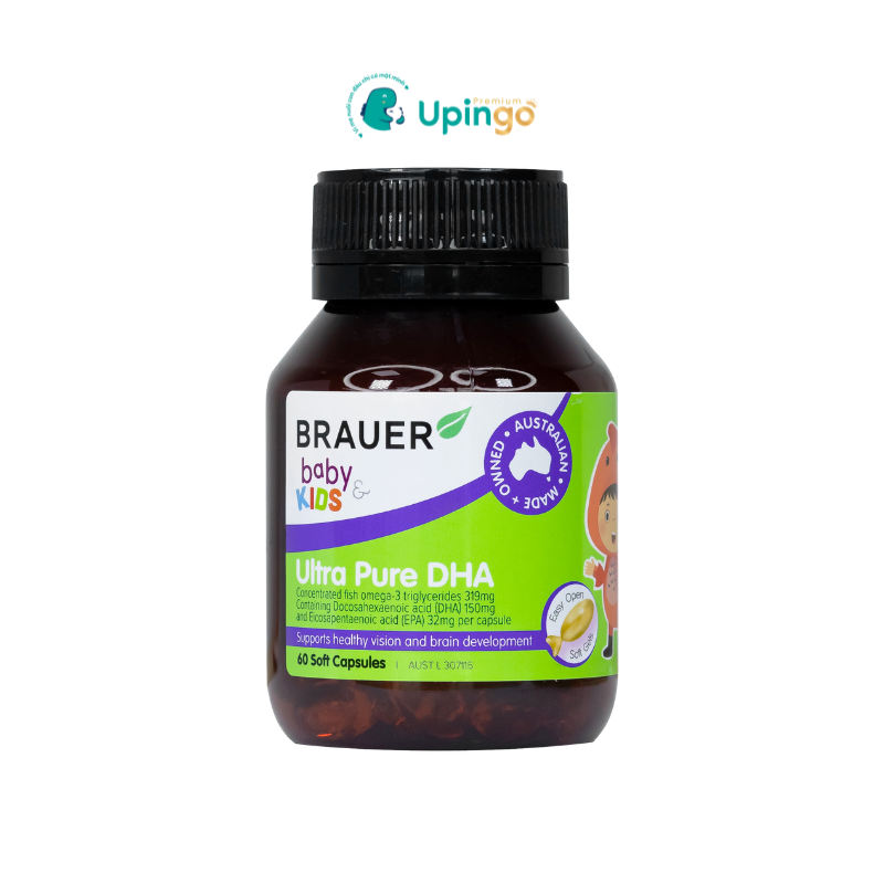 Brauer Baby & Kids Ultra Pure DHA hỗ trợ Trí não & Thị lực phát triển toàn diện